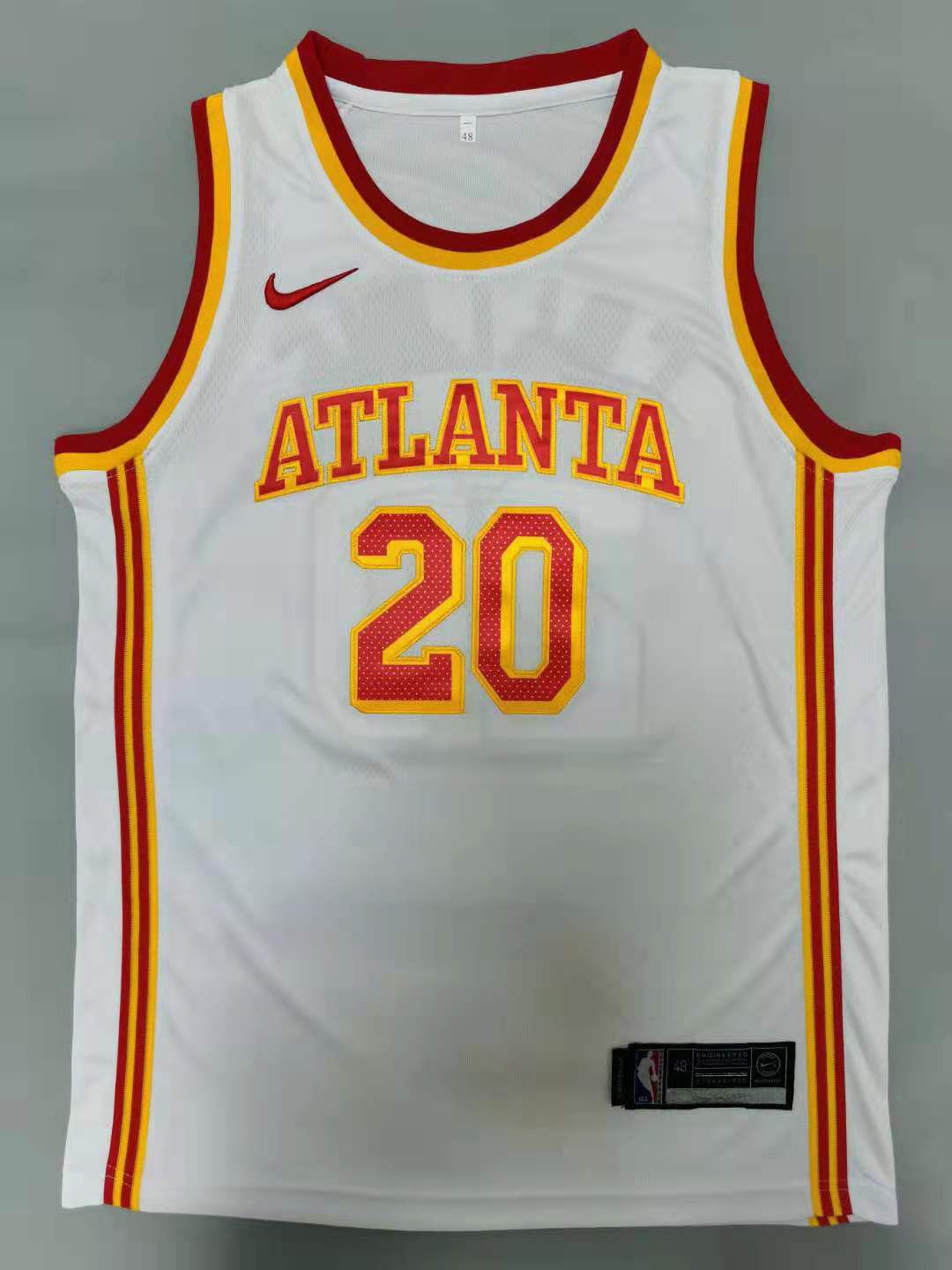 Men Atlanta Hawks #20 Collins White 2021 Nike Game NBA Jerseys->atlanta hawks->NBA Jersey